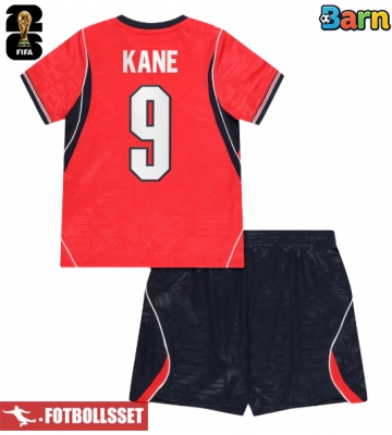 England Harry Kane #9 Bortatröja Barn VM 2026 Kortärmad (+ Korta byxor)